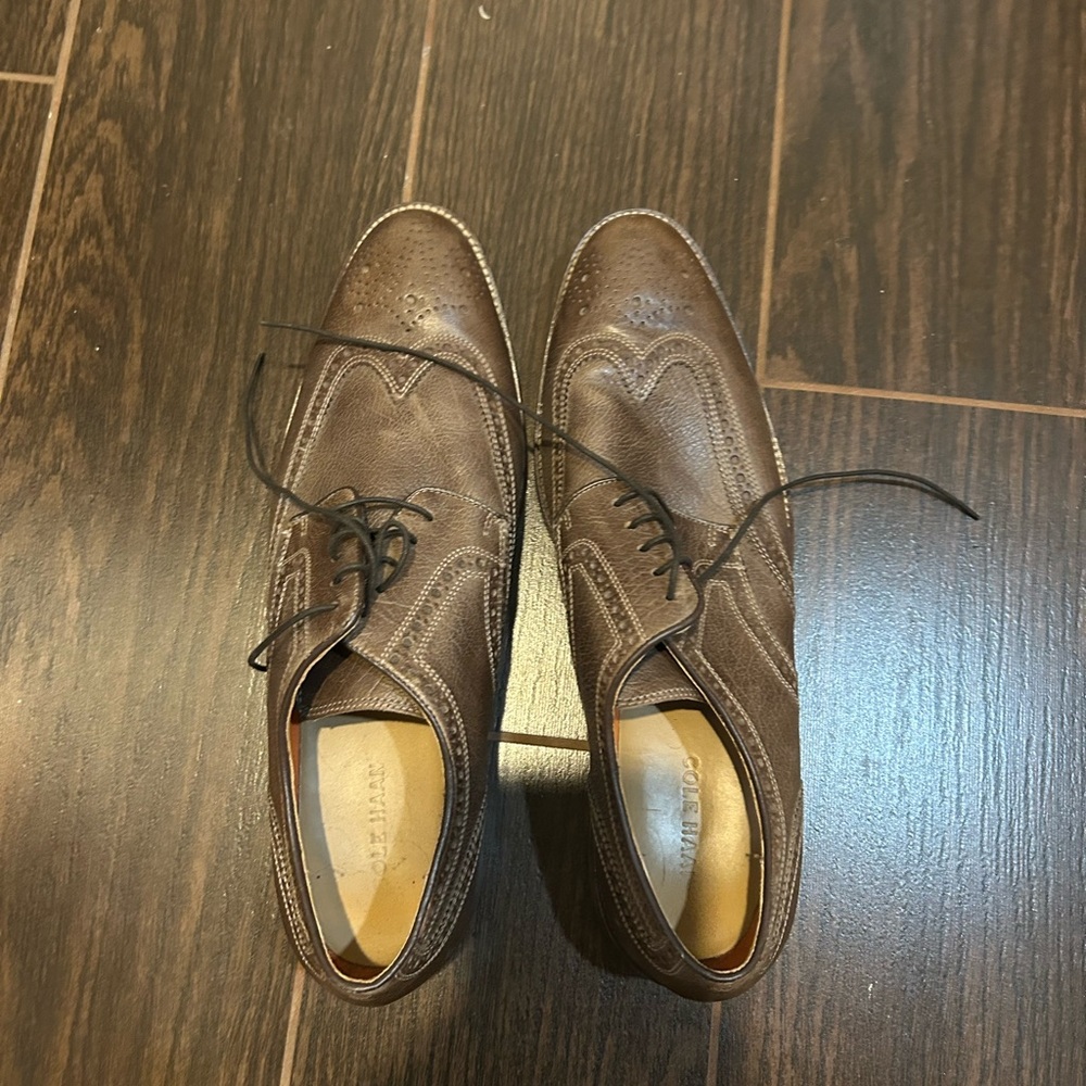 Cole Haan Brown Leather Oxfords